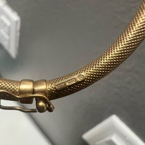 Antique Italian 14k stamped XS wrist bangle